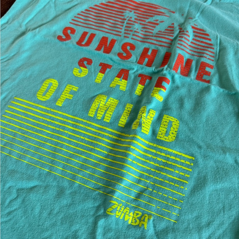 Zumba Aqua Blue Graphic Tee
